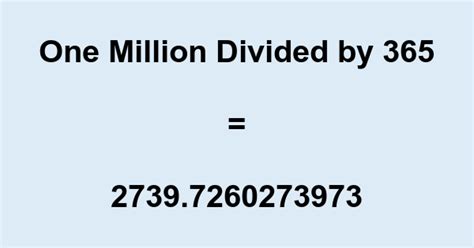 50 million divided by 365